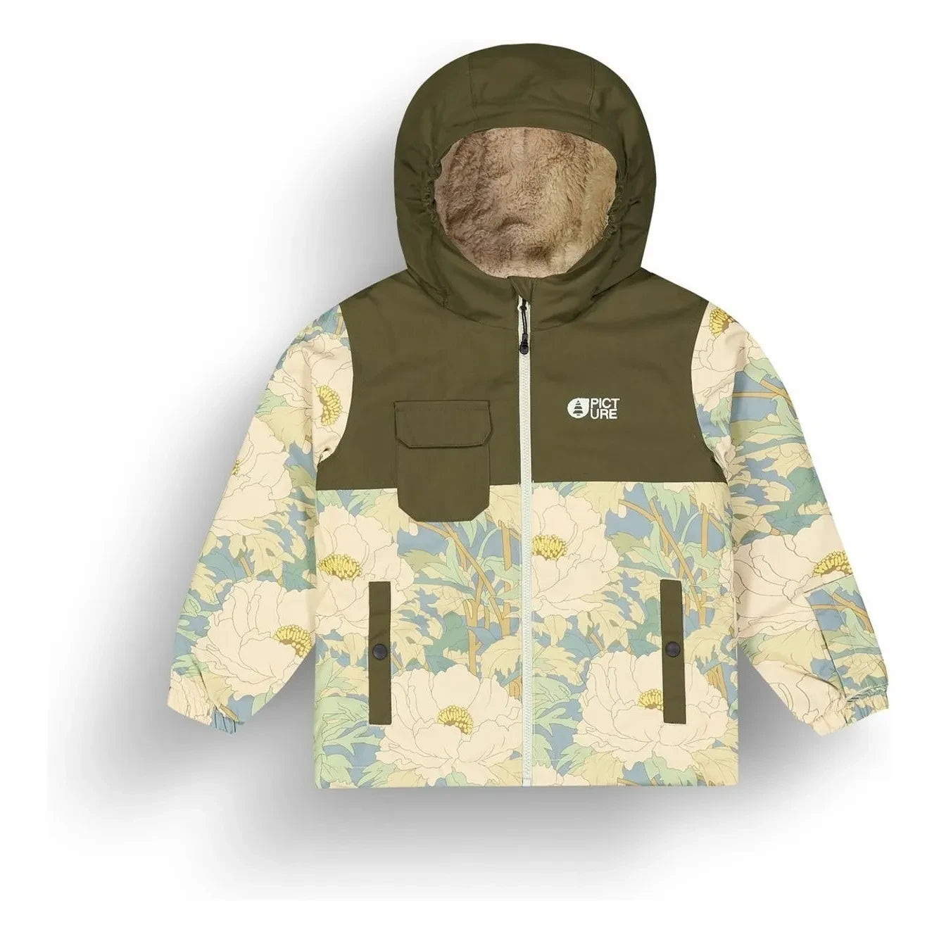 Picture - Kar Fırtınası Fleurie Skijacke recycelte Fasern | Khaki