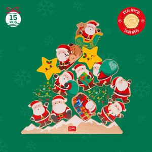 Legami - Stapelbares Holzspiel - Ho Ho Ho Balancing Game