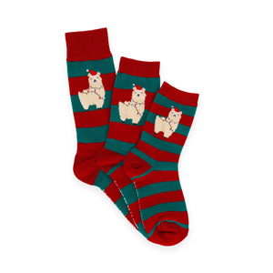 Legami - Kinder Weihnachtsstrümpfe Llama Größe 28-35 - Perfekte Passform!