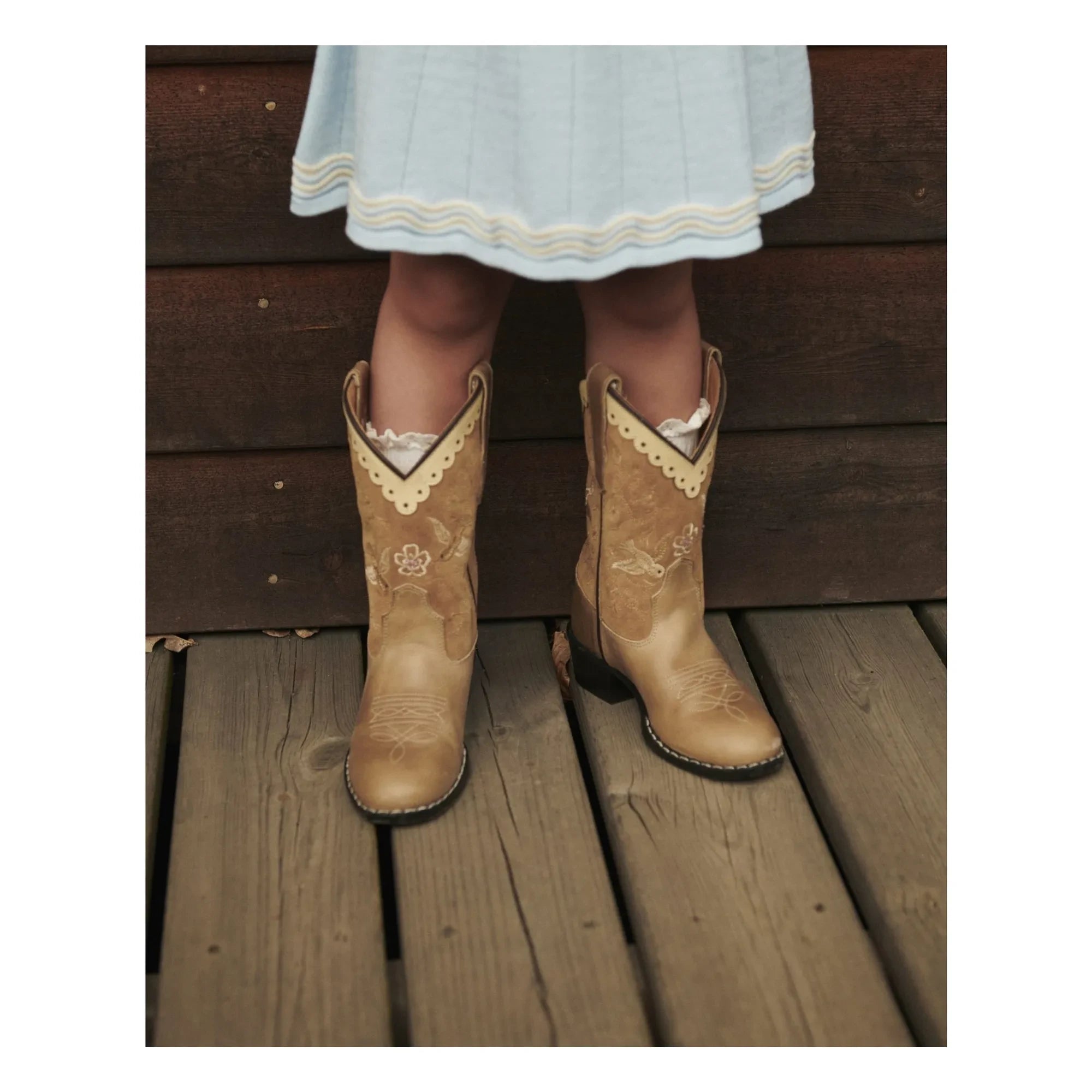 Copenhagen Colors – Cowboystiefel Dove Wildleder – Copenhagen Colors X Bootstock | Beige