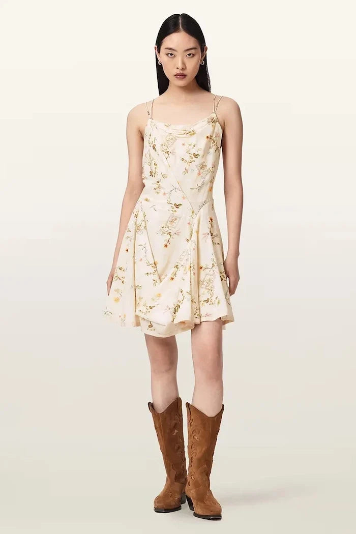 AllSaints viskon yazlık elbise CLAIRE