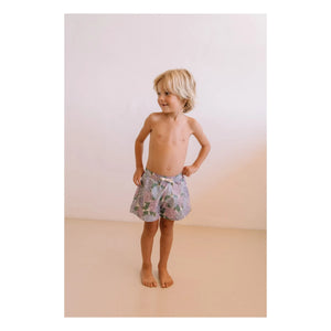Studio Bohème - Chico Fleurs Bio-Baumwoll-Badeshorts | Flieder
