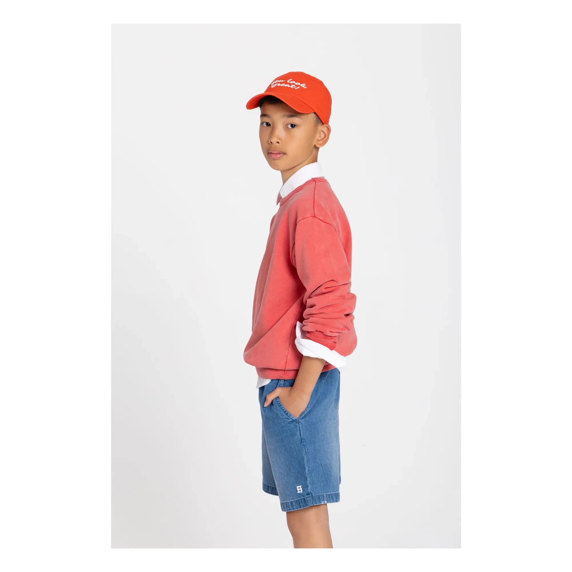 Smallable Kid - Tom Ample Jeans-Shorts | Blau
