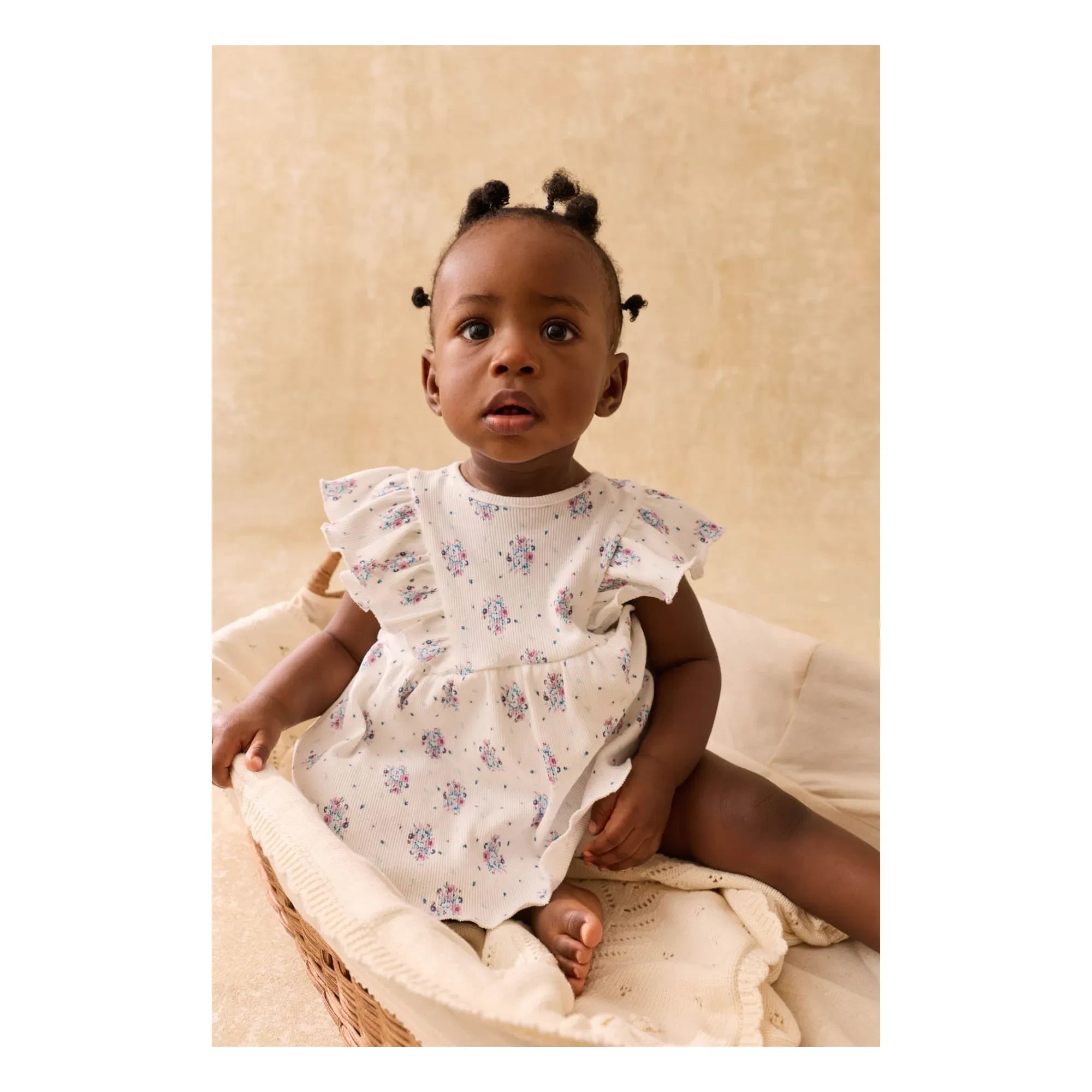 Louise Misha - Lena Fleurie Cord Anzugkleid | Creme
