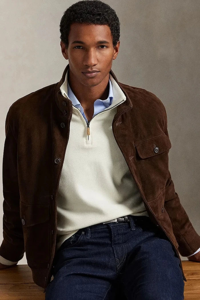 Polo Ralph Lauren 40/1 DBL KNIT JACQ Pamuklu Kazak