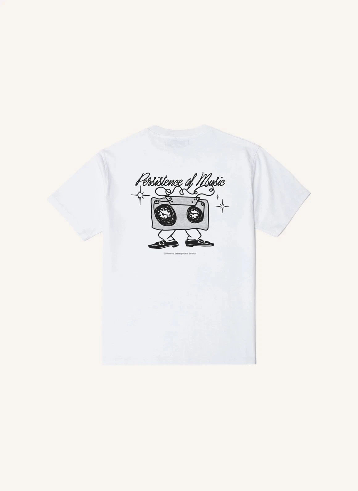 Edmmond Studios - Music Center Baumwoll-T-Shirt | Weiß
