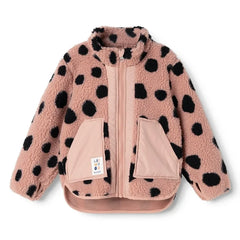 Liewood - Noam Jacke mit Leopardenmuster im Sherpa-Stil aus recycelten Fasern | Rosa