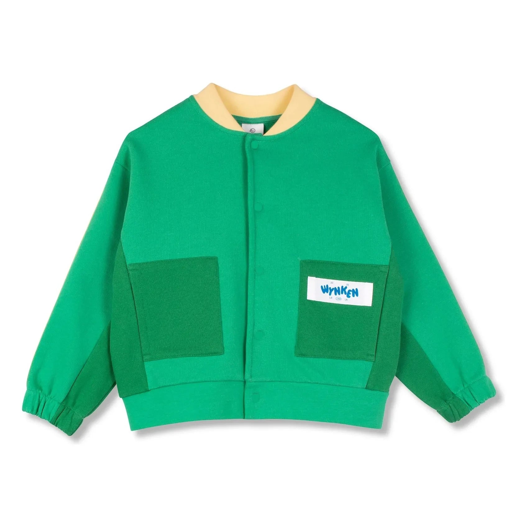 Wynken - Bio-Baumwoll-Kontrast-Bomberjacke | Grün