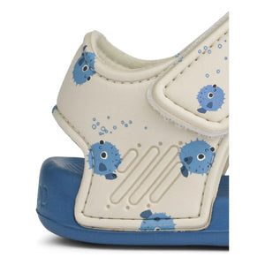 Liewood - Blumer Kugelfisch-Sandalen | Blau