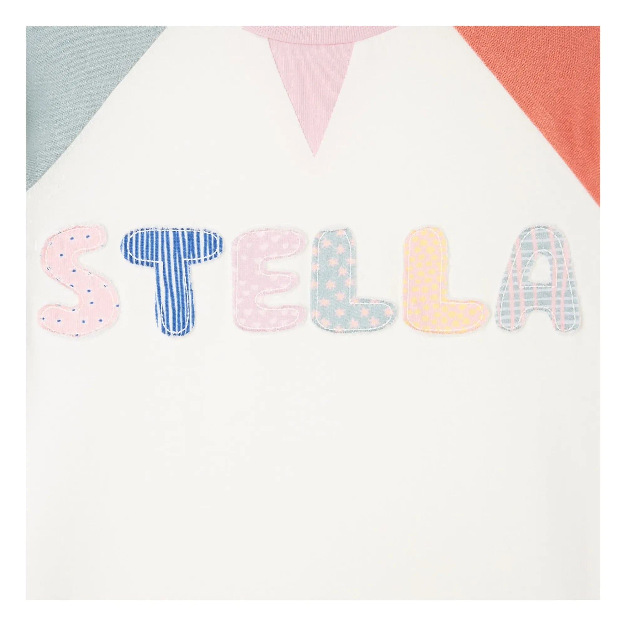 Stella McCartney Kids – T-Shirt mit Farbblock-Design | Elfenbein