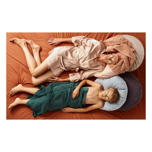 Suite 702 - Percale-Rundkissen aus Bio-Baumwolle | Puderrosa