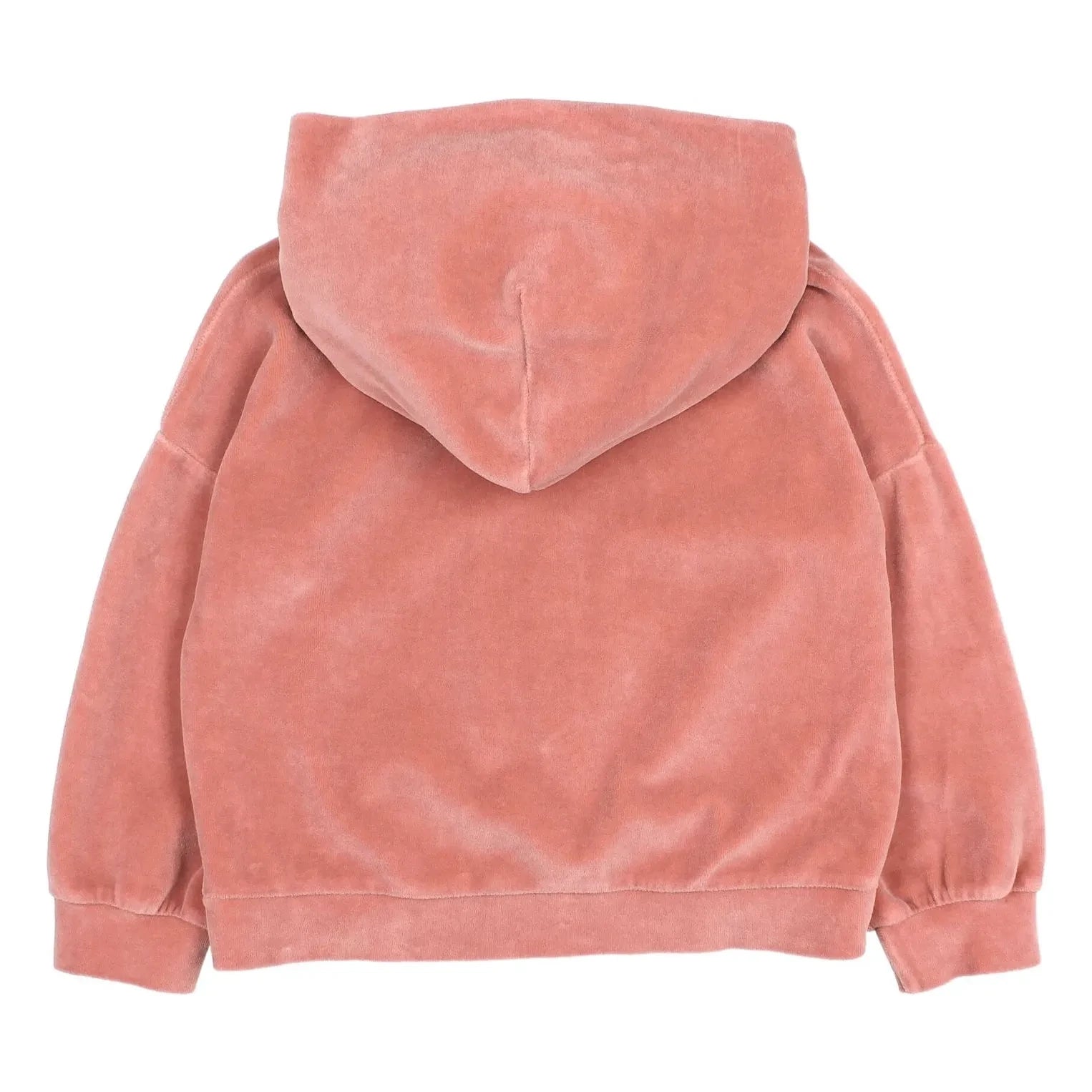 Búho - Kadife Kalp Kapüşonlu Sweatshirt | Pembe