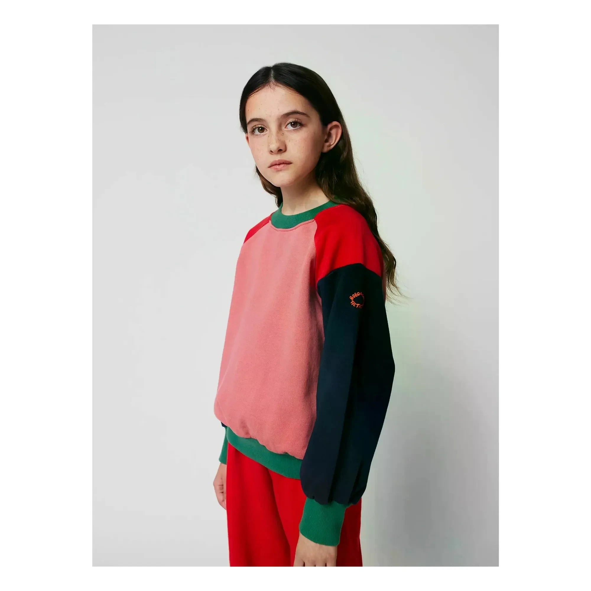 Bobo Choses - Sweatshirt aus Bio-Baumwolle mit Farbblock-Design | Rosa