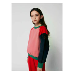 Bobo Choses - Sweatshirt aus Bio-Baumwolle mit Farbblock-Design | Rosa