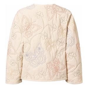 Molo - Holley Butterflies Jacke aus recyceltem Material | Elfenbein