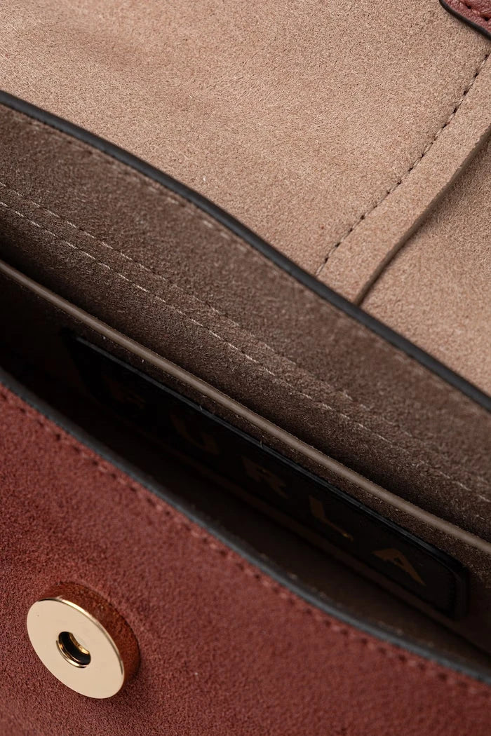 Furla kadın süet crossbody çanta