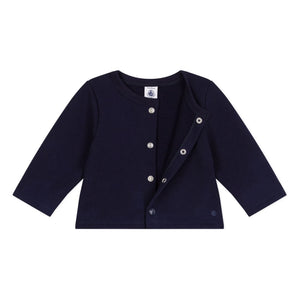 Petit Bateau - Bio-Baumwoll-Strickjacke | Nachtblau