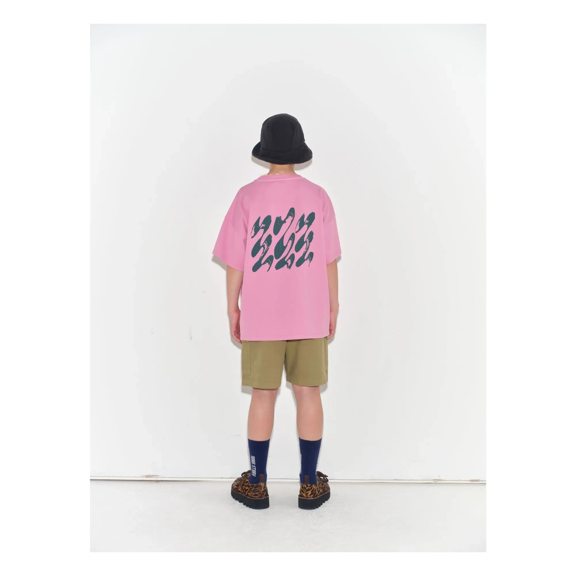 Main Story - Übergroßes T-Shirt aus Bio-Baumwolle | Rosa