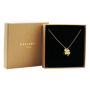 Adorabili - Kleeblatt-Halskette | Gold