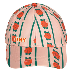 Tinycottons - Rosa Hut mit Rosenmuster