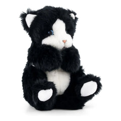 La Pelucherie - Gustave Katze Plüsch 25 cm | Schwarz/Weiß