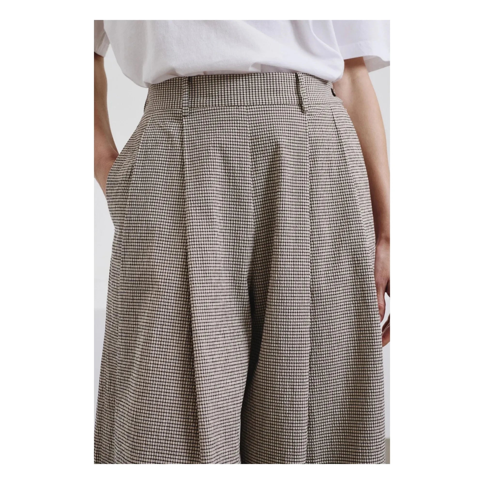 Pomandère – Hose aus Baumwoll-Gabardine | Creme