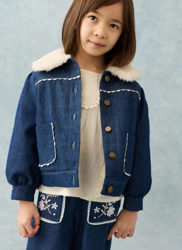 Louise Misha - Rafalina Denimjacke | Dunkelblau