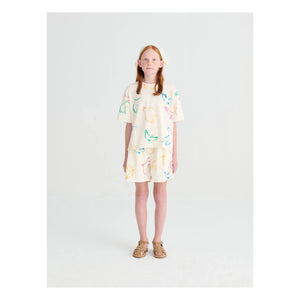 True Artist - T-Shirt Birds Bio-Baumwolle | Ecru