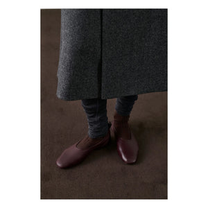 Soeur - Ballerina-Slipper Leder | Weinrot