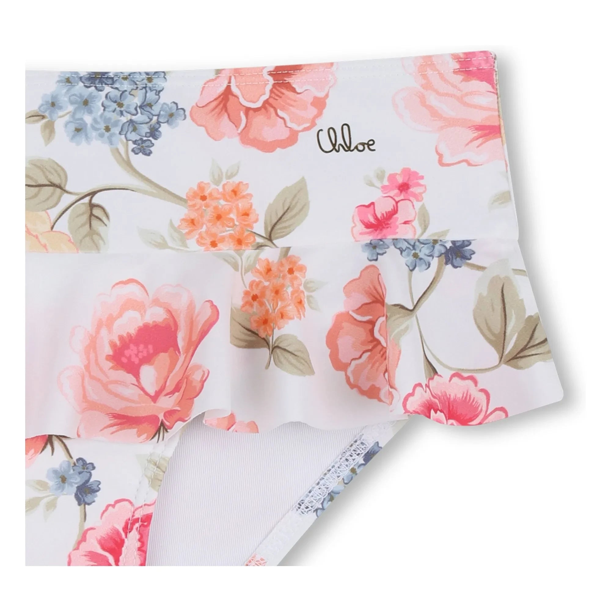 Chloé - Blumenmuster Badeanzug | Weiß