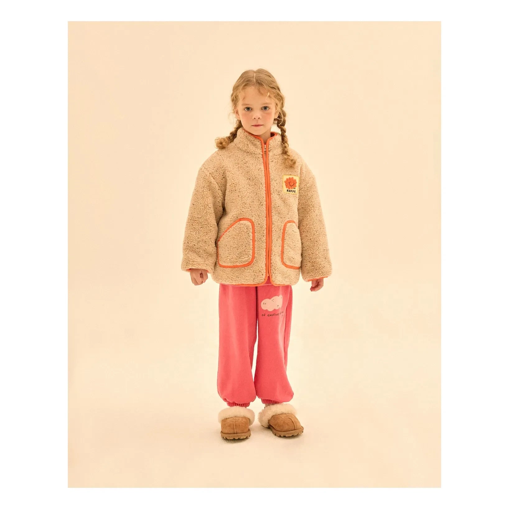 Jelly Mallow - Happy Sherpa-Style-Jacke | Beige