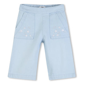 Chloé – Bestickte Jeans | Blau
