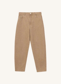 Cordera - Karottenschnitt Baumwollhose | Beige