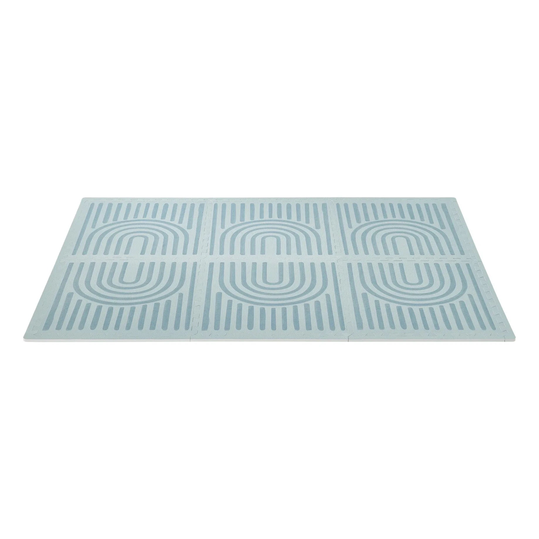 Toddlekind - Lineare modulare Spielmatte | Grau-Blau
