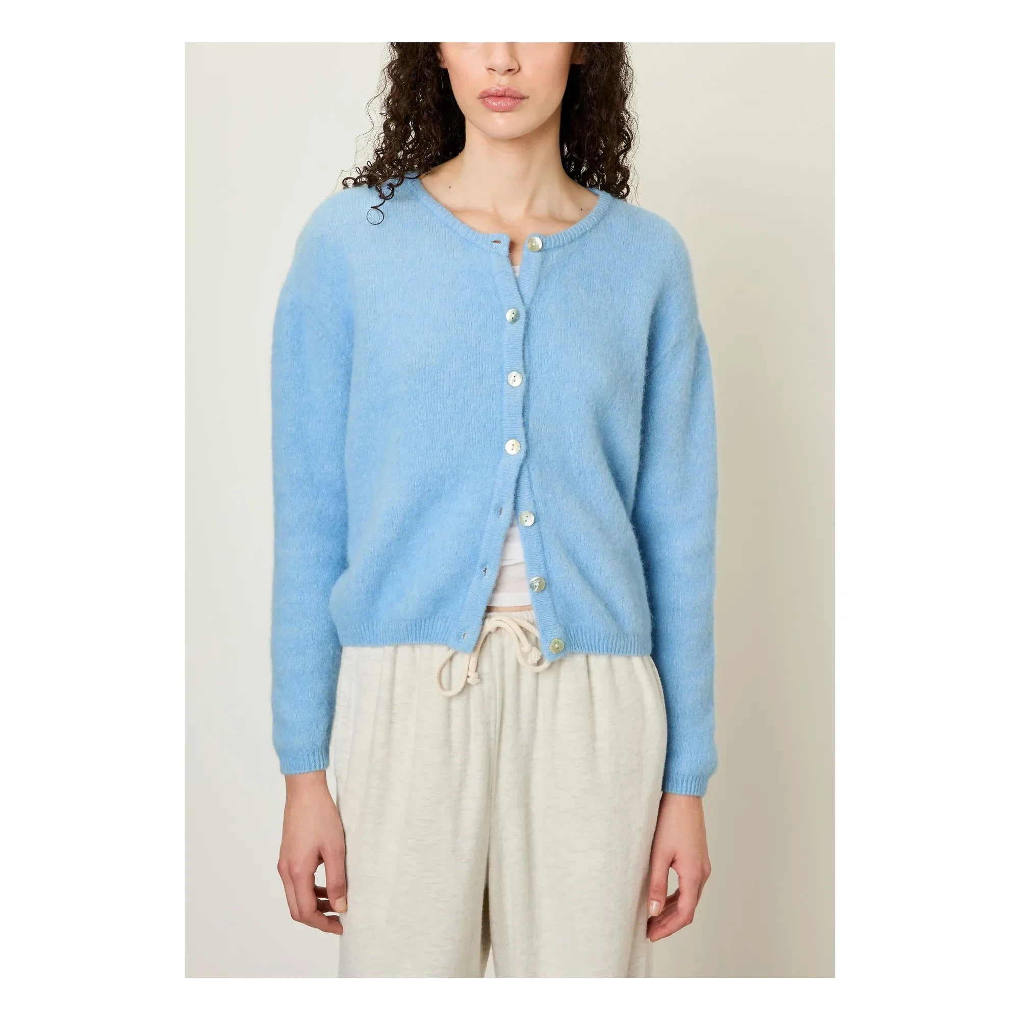 American Vintage - Vitow Alpaka- und Wollweste | Hellblau