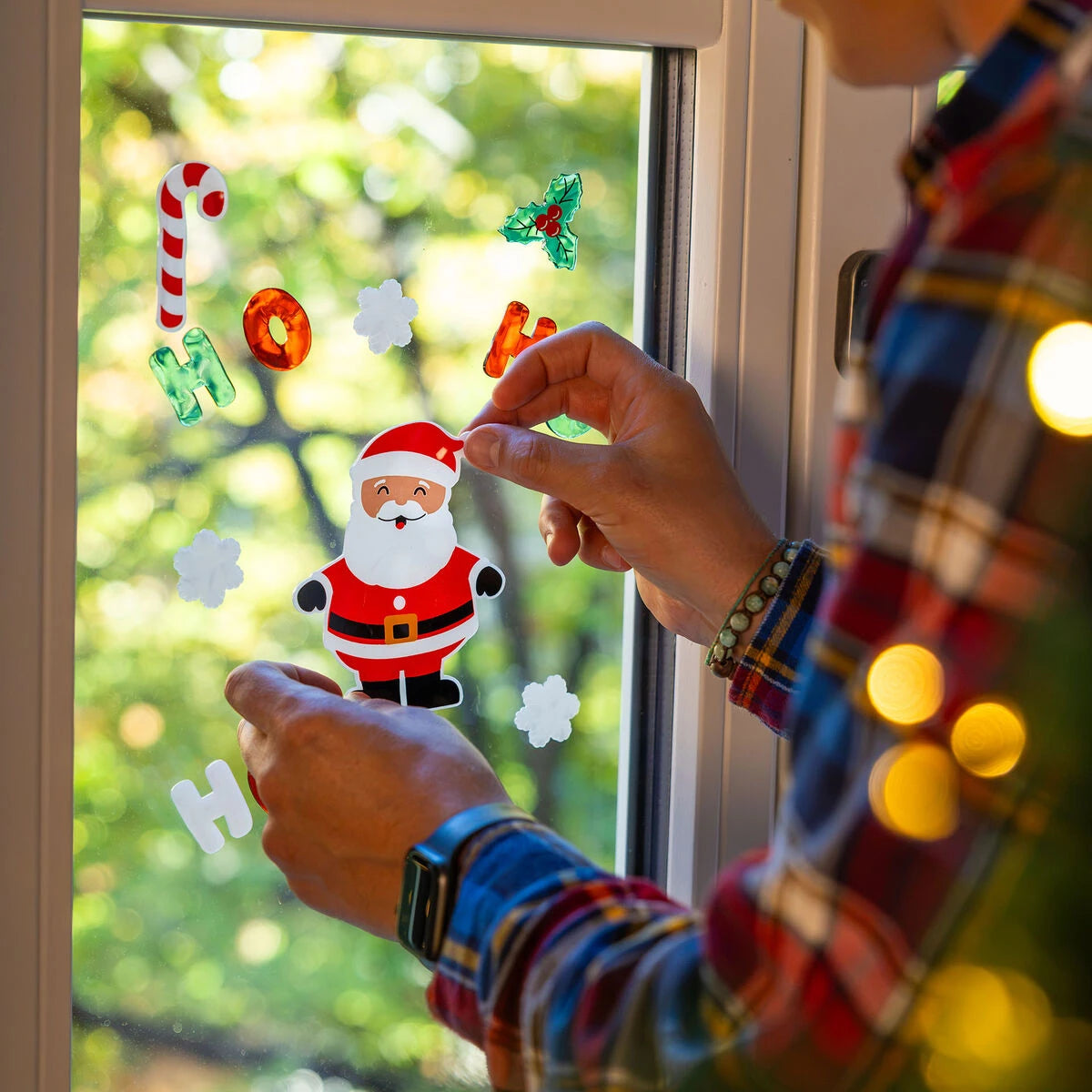 Legami - Set Gel Fensteraufkleber - Window-Glow - Klein - Lebkuchen