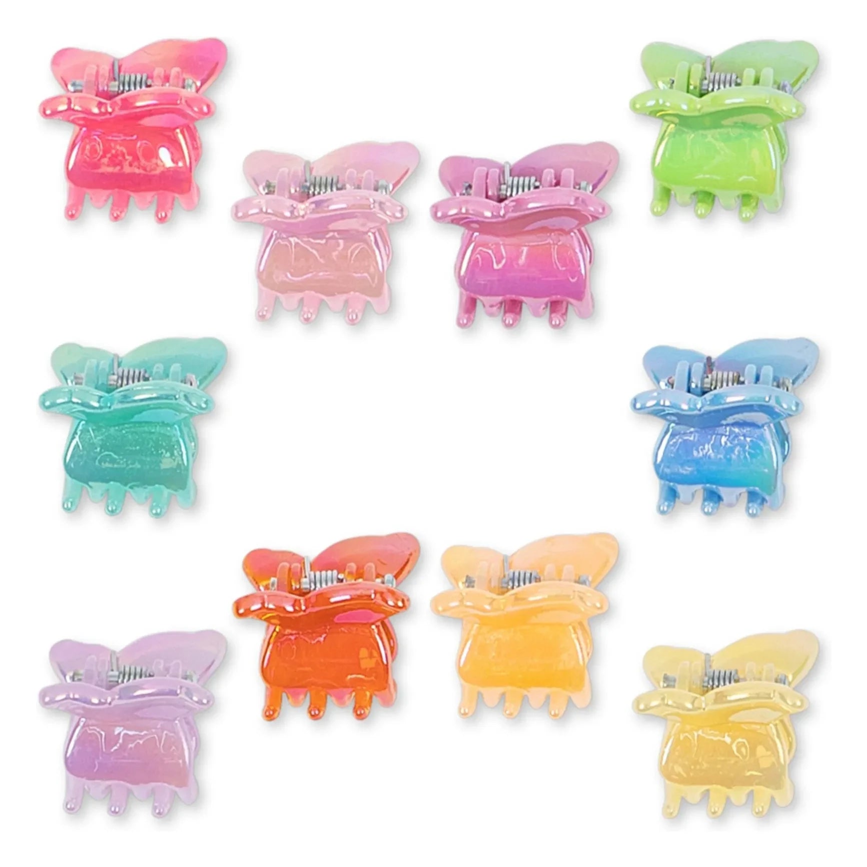 Konges Sløjd - 10er Set Mini Schmetterlings-Haarklammern | Rosa