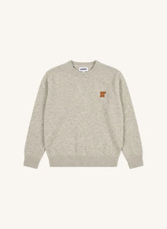Hundred Pieces - Mika Merino Wolle Pullover | Grau Melange