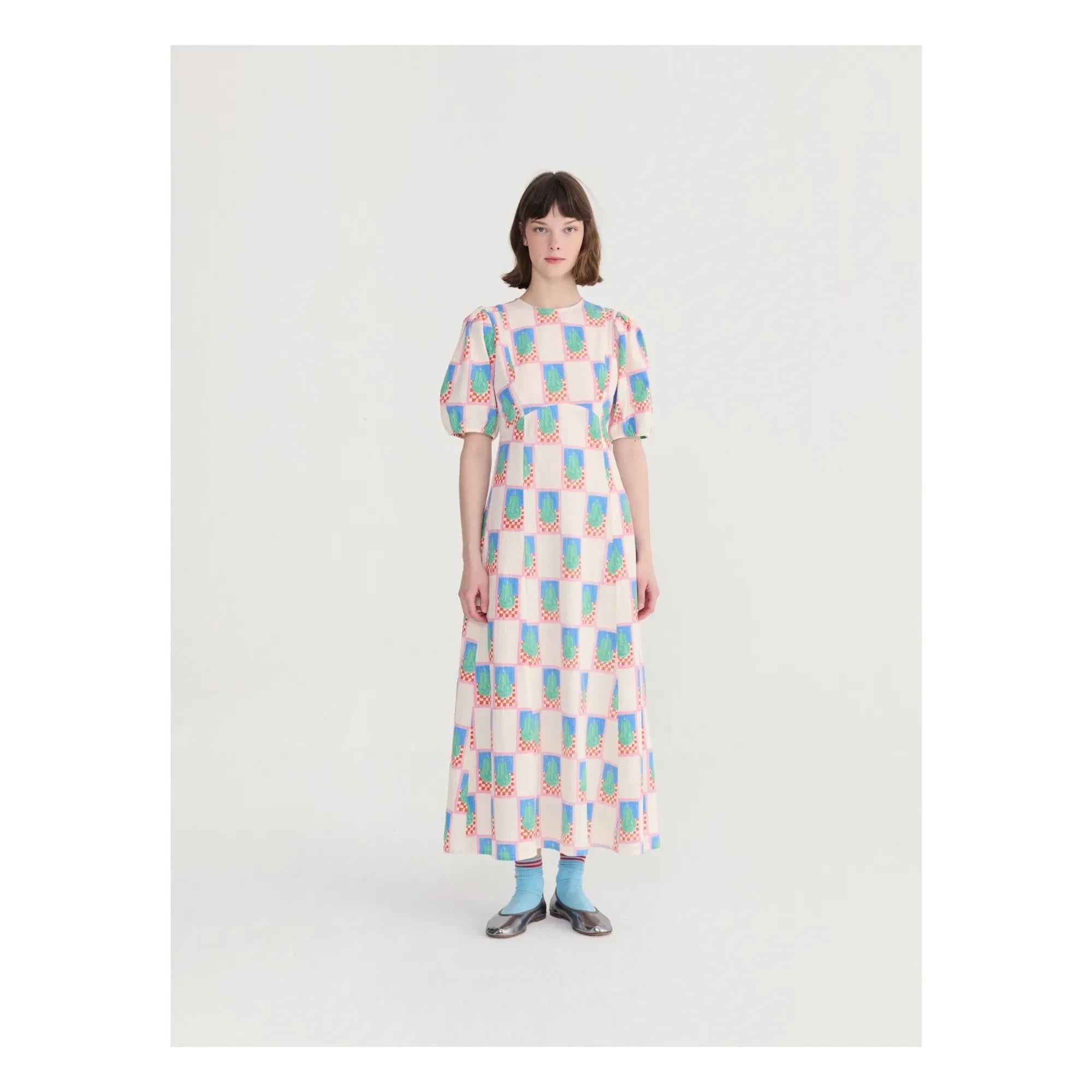 Bobo Choses - Perlbaumwollkleid | Blau