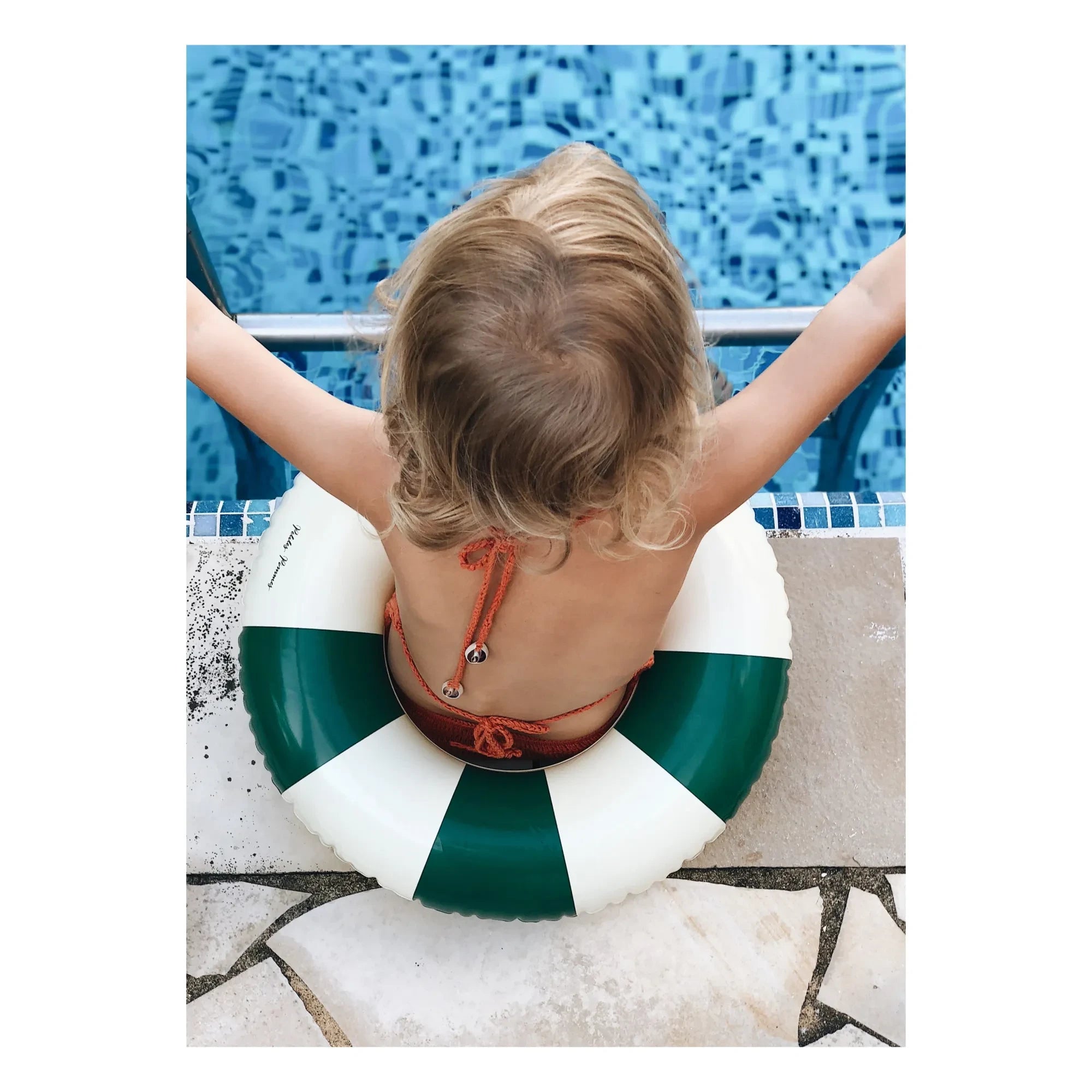 Petites Pommes - Anna Aufblasbarer Schwimmring | Dunkelgrün