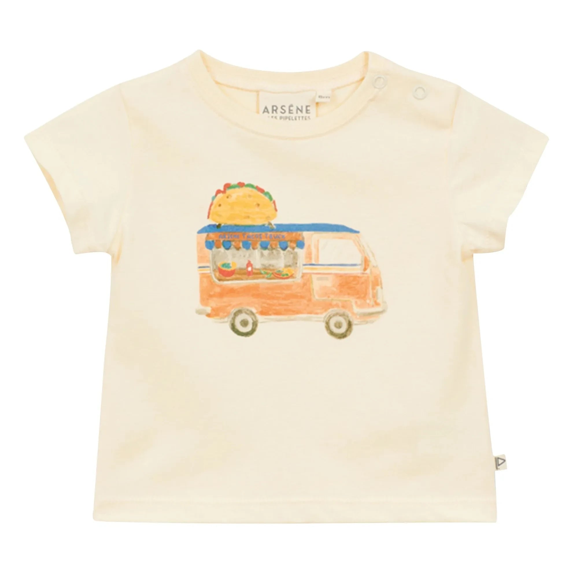 Arsène et Les Pipelettes - Van T-Shirt Bio-Baumwolle | Ecru
