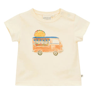 Arsène et Les Pipelettes - Van T-Shirt Bio-Baumwolle | Ecru