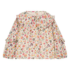 Louise Misha - Cleo Fleurie Bluse aus Bio-Baumwolle | Creme