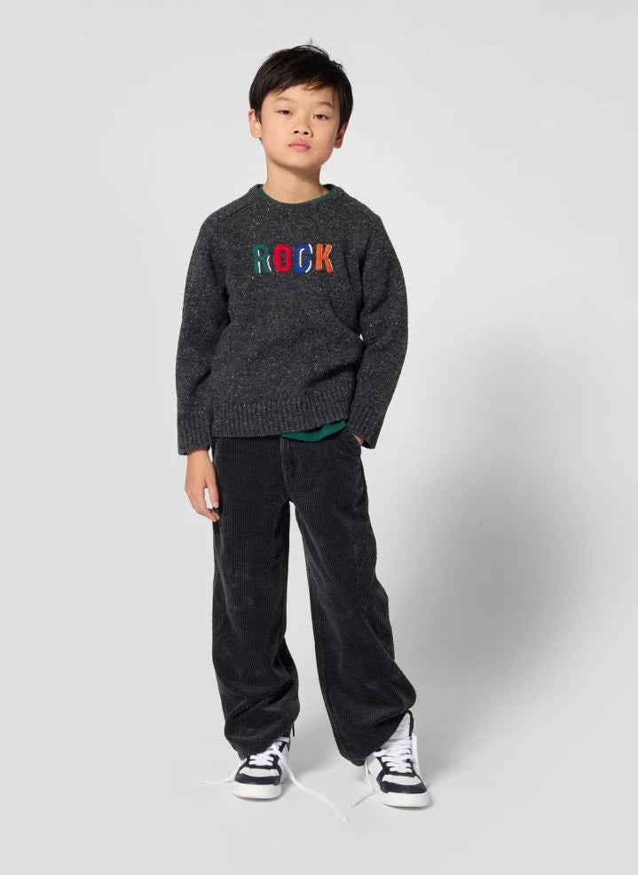Zadig & Voltaire - Anthrazitgrauer Pullover mit Steinwollstickerei