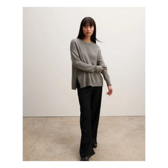 Bompard - Rundhalsausschnitt Kaschmirpullover | Grau