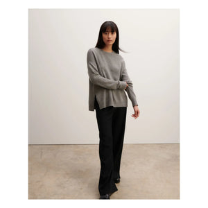 Bompard - Rundhalsausschnitt Kaschmirpullover | Grau