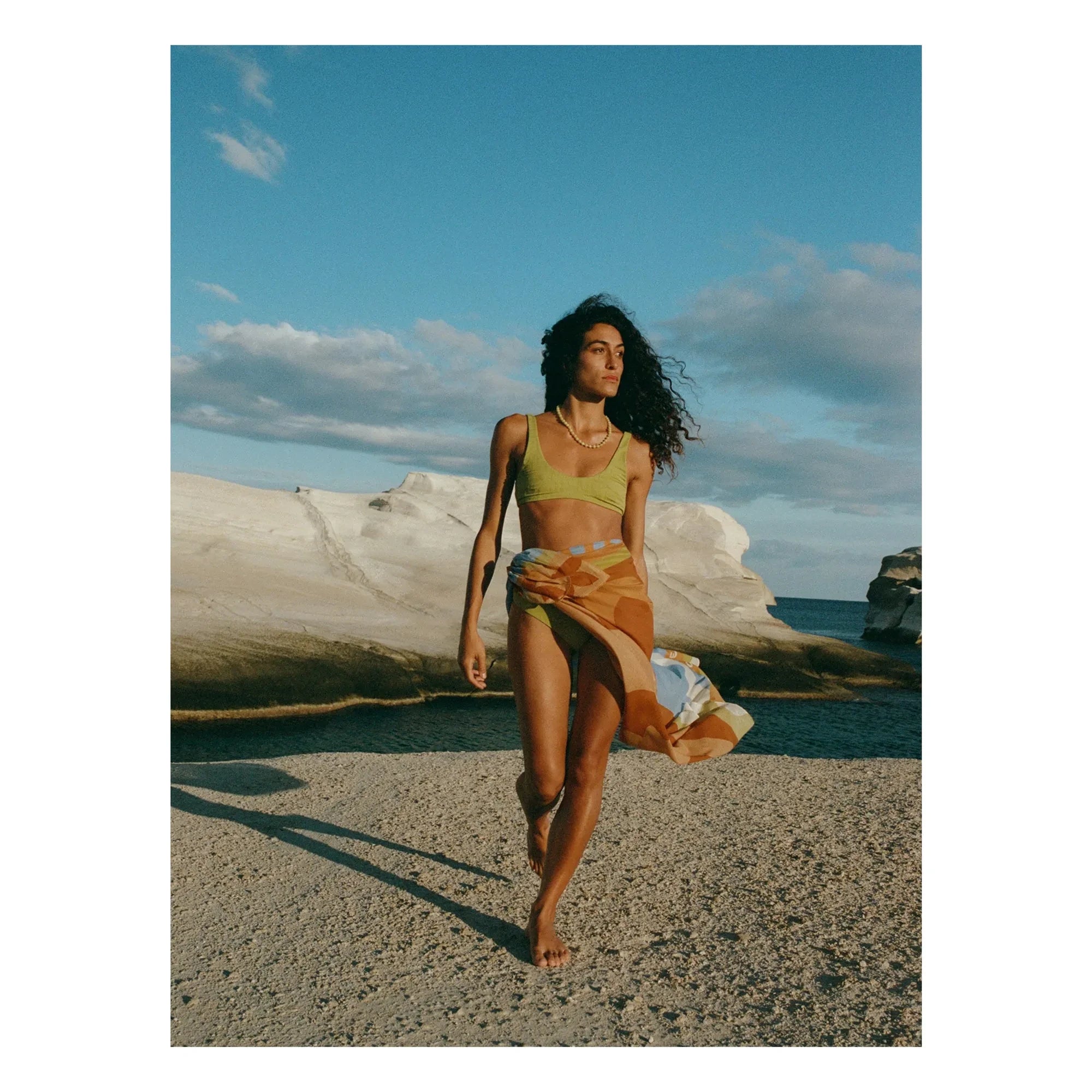 Soleil Soleil – Quadratischer Pareo | Blau
