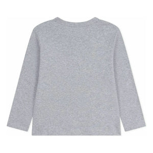 Petit Bateau - Logo-T-Shirt | Hellgrau meliert