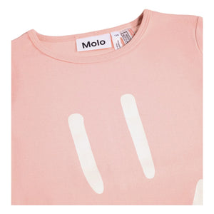 Molo - Lue Smiley органik pamuklu pijama | Pudra pembe