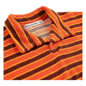 Bobo Choses - Gestreiftes Frottee-Polo | Orange